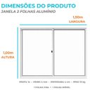 Ver imagem 5 de Vitro 02 Folhas 1,00x1,50 sem Bandeira / sem Grade Bco Linha Super Economica