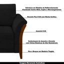 Ver imagem 6 de Poltrona Decorativa Pés em Madeira Market Veludo Preto