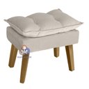Ver imagem 2 de Poltrona Opala e Puff Opala Suede Bege