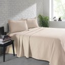 Ver imagem 2 de Kit Colcha King Döhler Piquet 100% Algodão Bege 3 Peças