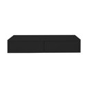 Ver imagem 3 de Aparador Penteadeira Console Suspenso Laqueado Preto