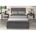 Ver imagem 2 de Kit Cabeceira e Calçadeira Vitoria 120 cm Suede Cinza