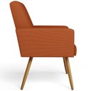Ver imagem 6 de Poltrona Decorativa para Sala de Estar Maria W01 Pés Palito Tecido Terracota - Lyam Decor
