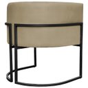 Ver imagem 5 de Poltrona Decorativa para Recepção Luna Suede Base de Ferro Preto