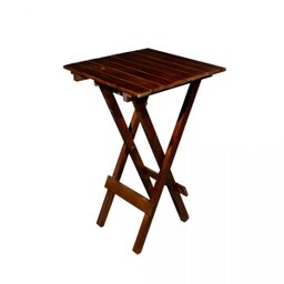 Mesa Bistrô Alta Dobrável 60x60 com 2 Banquetas para Restaurantes, Bares e Áreas Externas Tabaco Mon - 2