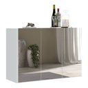 Ver imagem 1 de Aparador Buffet 3 Portas Com Espelho Suspenso Vegas V1012 Branco Branco