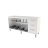 Balcão Cozinha para Pia de 160cm Emily 3 Portas e 3 Gavetas Branco Móblis - 3