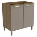 Ver imagem 1 de Armário de Cozinha Balcão 2 Portas 80cm com Pés M623 Botanic Kappesberg
