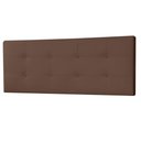 Ver imagem 2 de Cabeceira Painel Casal 1,40m Berlim Suede Marrom Dal Poz Estofados