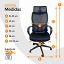 Ver imagem 3 de Cadeira de Escritório Presidente Oficial Verona - 8 - Verona sem Apoio