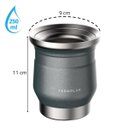 Ver imagem 4 de Cuia Térmica Tupi em Aço Inox para Chimarrão Tereré 250ml - Wp Connect Chumbo