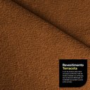 Ver imagem 3 de Sofá Living Bloom 160cm 02 Lugares com Pés de Madeira Bouclê Terracota - Abmaza