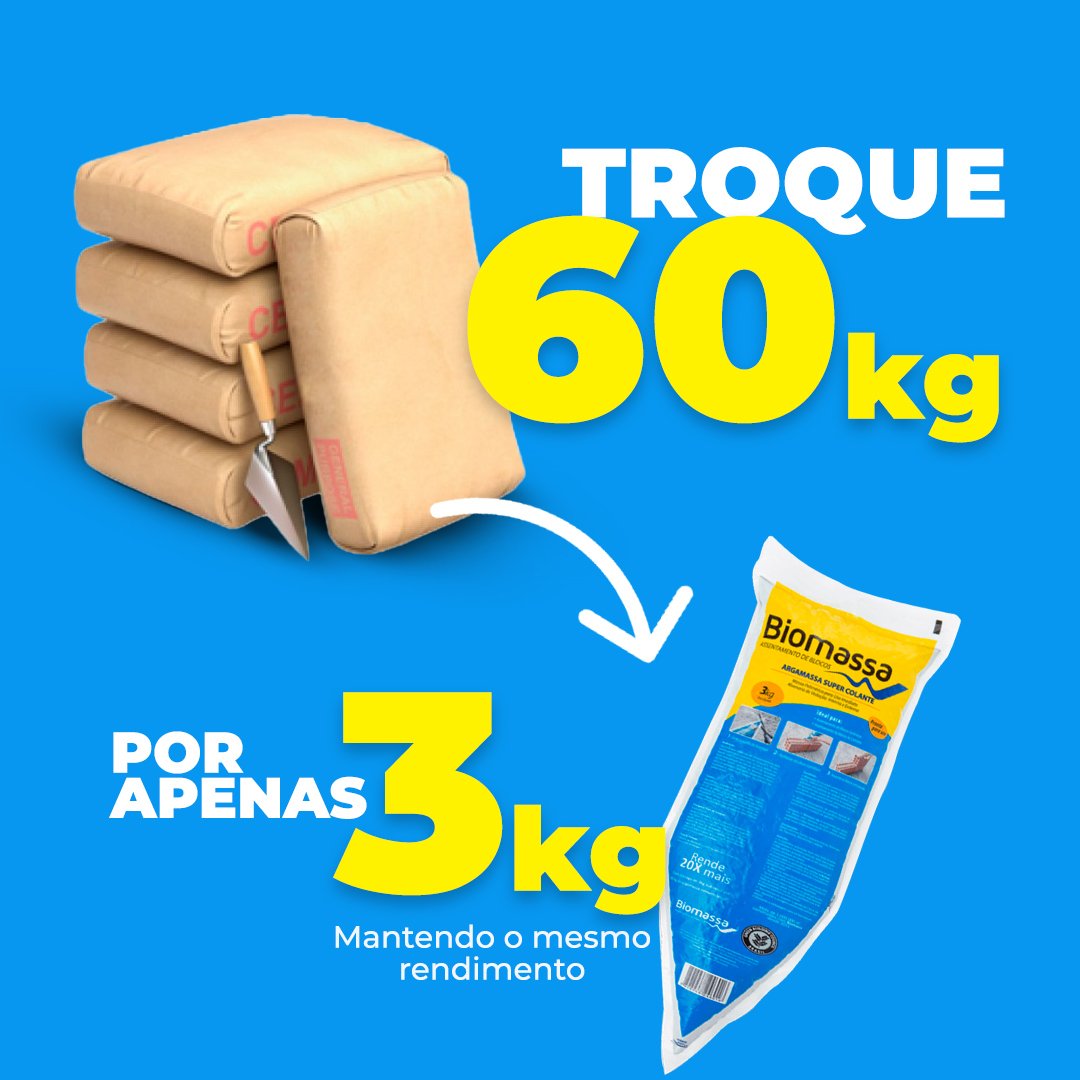 Argamassa Polimérica Biomassa 3kg (3 Unidades) - Biomassa do Brasil - 2