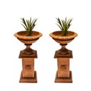 Ver imagem 1 de VASO ARCOS DA LAPA c/ BASE FLORES FERRO FUNDIDO O PAR