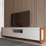Rack para Tv até 75 Polegadas 2 Portas 1 Gaveta Bristol Off White e Naturale 225cm - 3