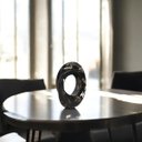 Ver imagem 5 de Escultura Decorativa de Cerâmica para Sala Atenas Preto e Dourado Ébano