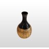 VASO DECORATIVO DOURADO BOCA PRETA - 1