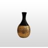 VASO DECORATIVO DOURADO BOCA PRETA - 2