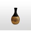 Ver imagem 2 de VASO DECORATIVO DOURADO BOCA PRETA