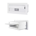 Ver imagem 2 de Caixa de Correio Inox Preta, Branca e Cromada – Estilo e Resistência! - Branco