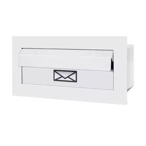 Caixa de Correio Inox Preta, Branca e Cromada – Estilo e Resistência! - Branco