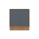 Ver imagem 2 de Balcão Cozinha P/ Cooktop Versalis Ph 3040 C/ 2 Portas S/ Tampo 80cm Freijo/grafite - Herval