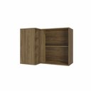 Ver imagem 4 de Aéreo de Cozinha de Canto 98x59cm com 1 Porta Linha Modulada Curve N647 Kappesberg - Nogueira/macada