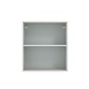 Ver imagem 2 de Armário Aéreo Madesa Lux 60cm 1 Porta Branco Cinza