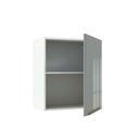 Ver imagem 3 de Armário Aéreo Madesa Lux 60cm 1 Porta Branco Cinza