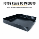 Ver imagem 5 de Bandeja Antiaderente em Fibra de Vidro 28x18x2,5cm Preta - Mezza