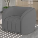 Ver imagem 2 de Kit 2 Poltronas Decorativa para Sala Lazio M03 Veludo Cinza - Lyam Decor