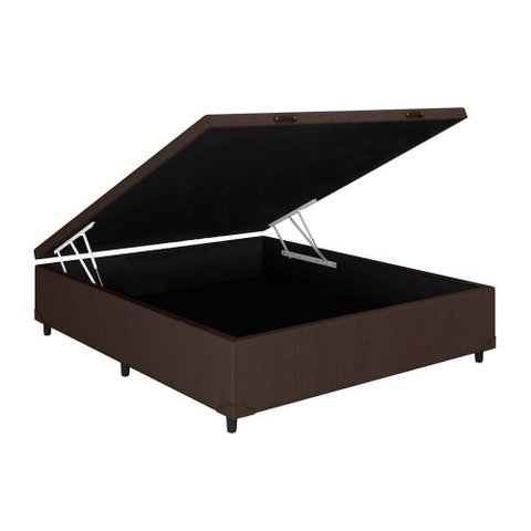 Cama Box Baú Casal Universal Courano Brown (138x188x35) - Costa Rica