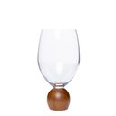Ver imagem 2 de Jogo 2 Taças para Vinho de Cristal e Madeira Acácia 520ml 23107 Mart
