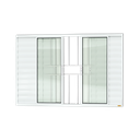 Ver imagem 1 de Veneziana Alumínio Confort 6F.c/Grade 120 x 150 V.Liso Branco Brimak