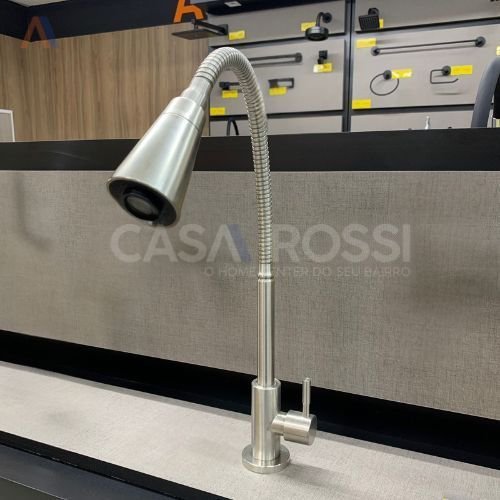 Torneira Cozinha de Mesa Aço Inox 3292 1334 Leão - 2