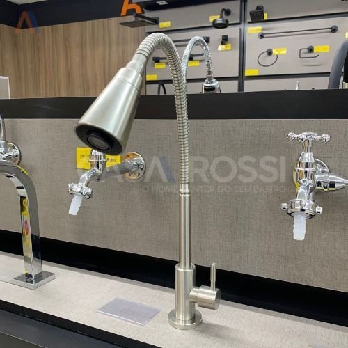 Torneira Cozinha de Mesa Aço Inox 3292 1334 Leão - 4