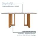 Ver imagem 5 de Conjunto Sala de Jantar 6 Lugares Retangular Tampo MDF Mesa Tessera e Cadeiras Pés Madeira Jade