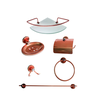 Kit Acessórios P/ Banheiro Aço Inox 6 Peças Rose - 1