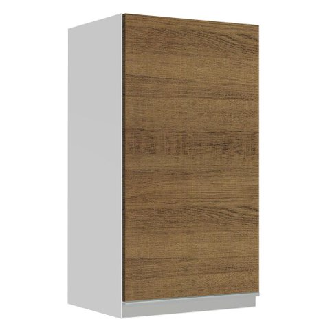 Armário de Cozinha Aéreo 35 cm 1 Porta Branco/Rustic Glamy Madesa