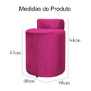 Ver imagem 4 de Puff Banquetas Athena Decorativa Veludo