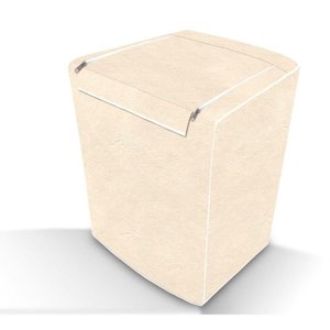 Capa de Máquina de Lavar Abertura Superior com Zíper Bege Proteção e Praticidade para Sua