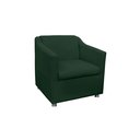 Ver imagem 1 de Poltrona Decorativa Tilla Suede Verde - Belliv Decor