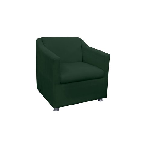 Poltrona Decorativa Tilla Suede Verde - Belliv Decor