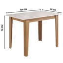 Ver imagem 3 de Mesa Retangular Delta Nicoli - 110x68 Mdf/mdp 15mm Mel/off – Sonetto