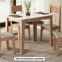 Ver imagem 2 de Mesa Retangular Delta Nicoli - 110x68 Mdf/mdp 15mm Mel/off – Sonetto