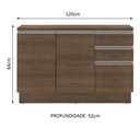 Ver imagem 5 de Balcão de Pia Glamy 2 Portas 3 Gavetas Rustic Madesa