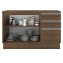 Ver imagem 3 de Balcão de Pia Glamy 2 Portas 3 Gavetas Rustic Madesa