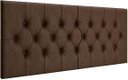 Ver imagem 1 de Cabeceira Painel Estofada Dubai Deluxe Casal Marrom 1,40m - Pc Móveis