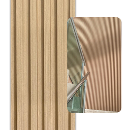 Painel Ripado Wpc Interno Wave Cor: Freijó Liso Kit 5 Un - 2,90m X 15cm, 0,43m² - 7