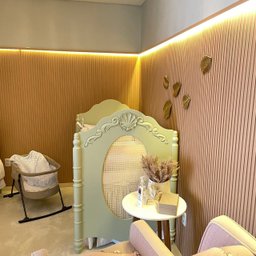 Painel Ripado Wpc Interno Wave Cor: Freijó Liso Kit 5 Un - 2,90m X 15cm, 0,43m² - 3